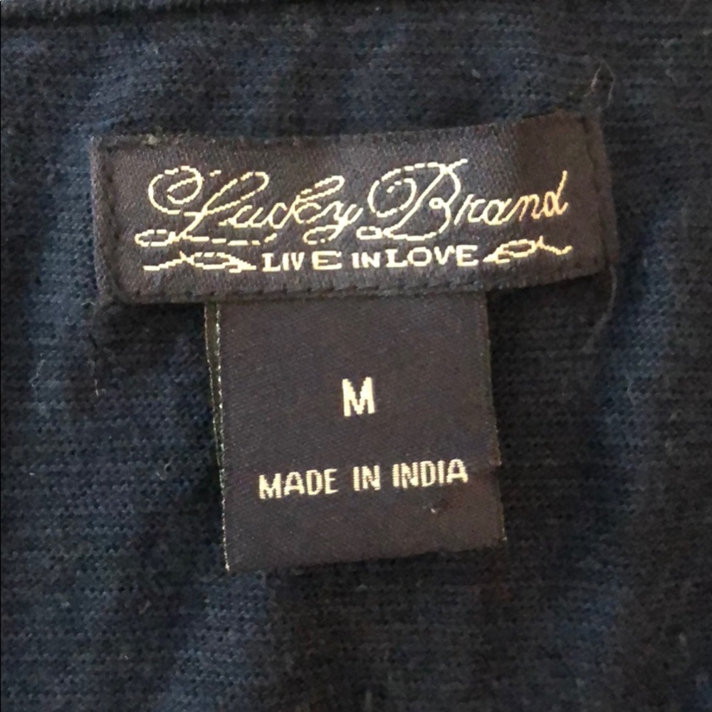 Lucky Brand, size M, navy top - Picture 2 of 6